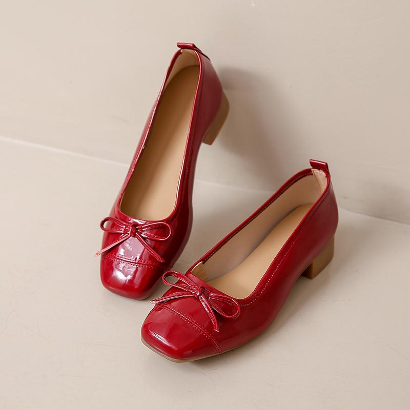 Модные женские балетки Slip On Fashion Shallow Butterfly-knot Ladies Comfort Soft Sole Dress Ballerina Shoes