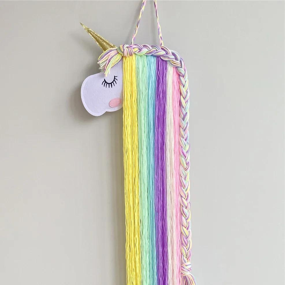 Unicorn Kawaii Room Decor Christmas Decoration Home Decor Wall Hanging NurBaby Bedroom Home Decor Hair Decoration Storage Belt