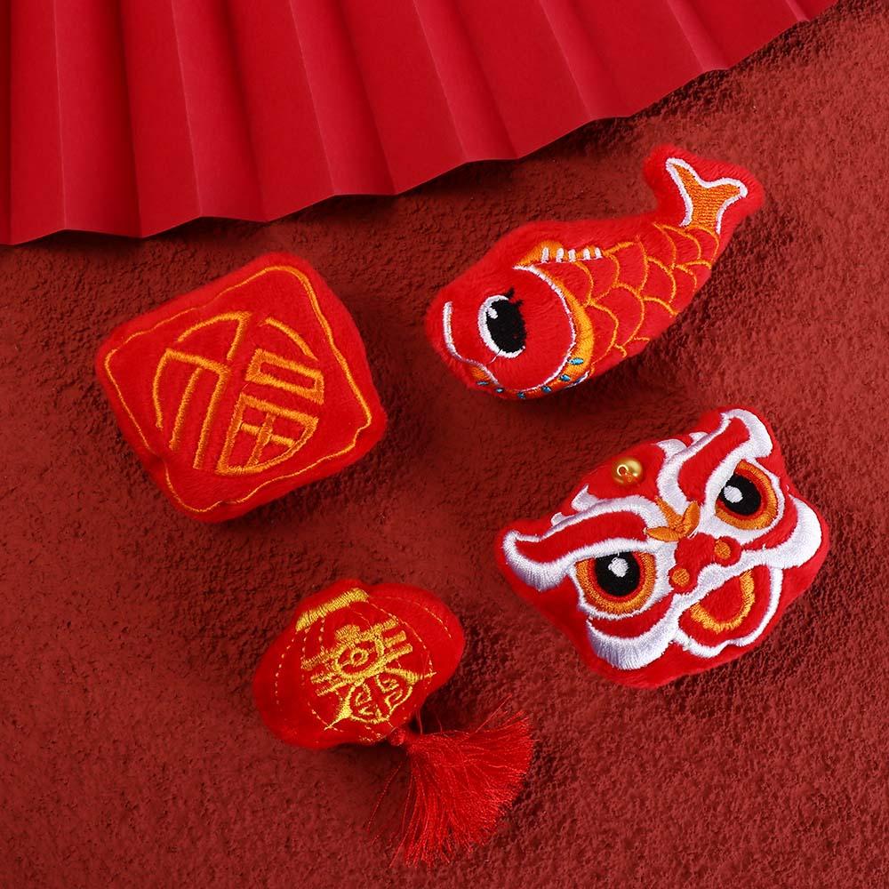 Cartoon Lucky Spring Festival Pin Lapel Cute New Year Badge Backpack Decor Jewelry Chinese Style Pin Unisex