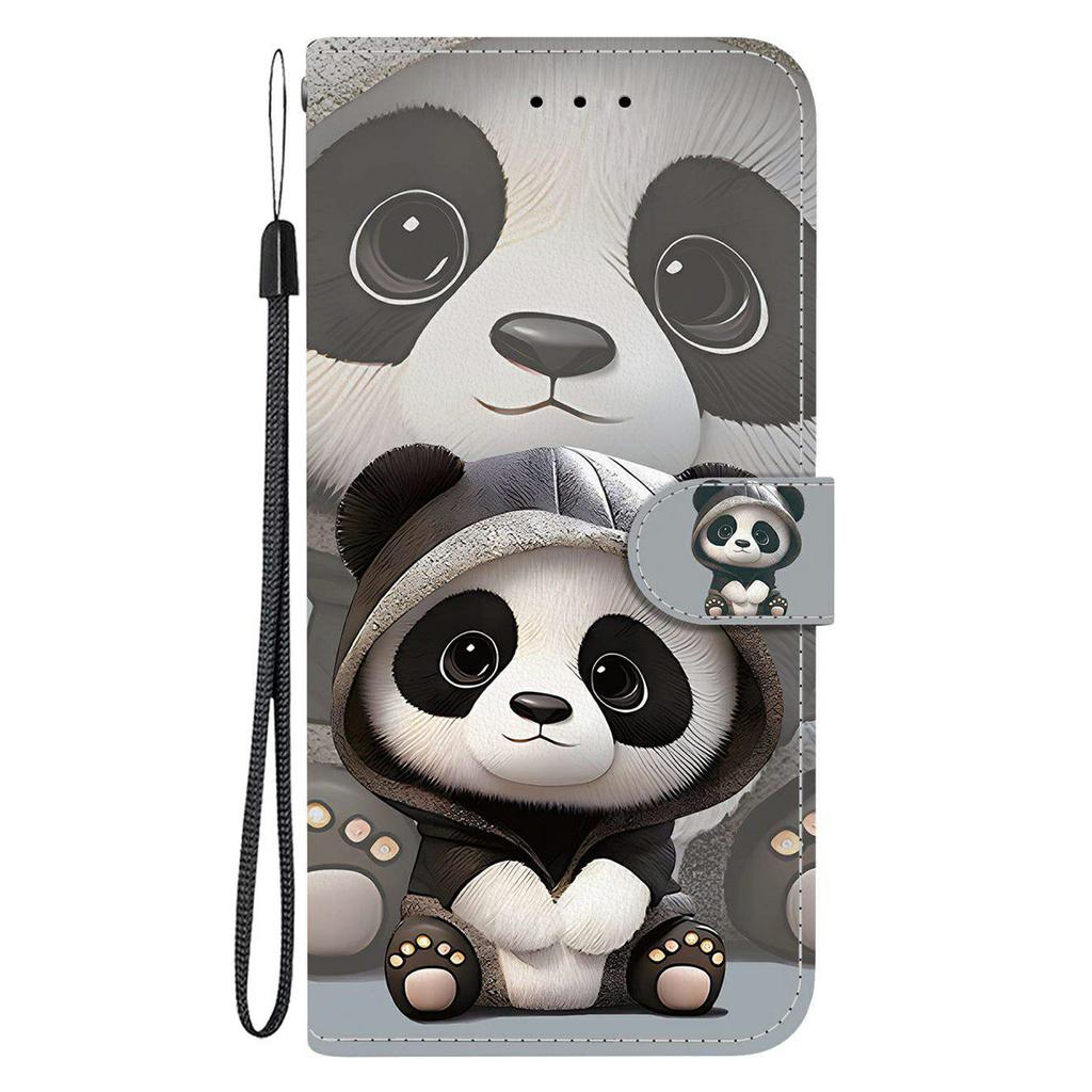 For Samsung Galaxy S26+ Wallet Case Pattern Printing Leather Stand Phone Cover with Strap