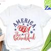America 1776 T Shirt The Beautiful Patriotic 4th Of July Est Usa Vintage Unisex Soft Casual Streetwear Breathable