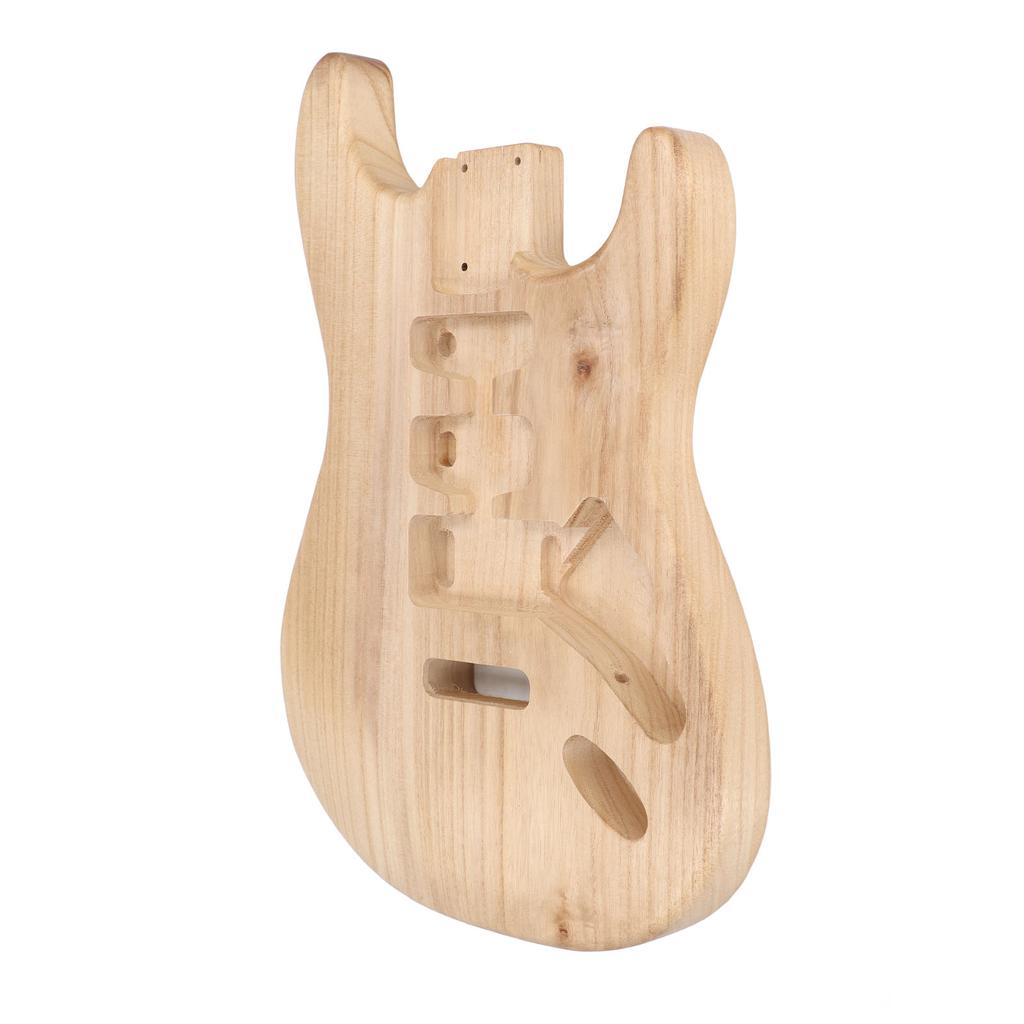 Unfinished Guitar Body for SSH Style Pre Drilled Holes Paulownia Wood Electric Guitar Body for DIY M
