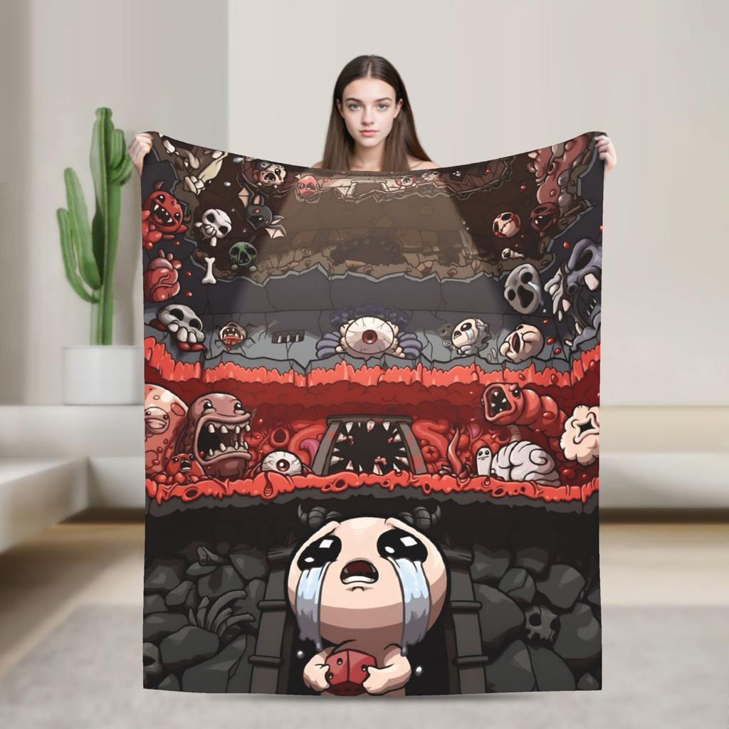 The Binding of Isaac Plush Blanket Kids Flannel Throw Blanket For Bedroom Soft Custom Quality Bedspread Gift