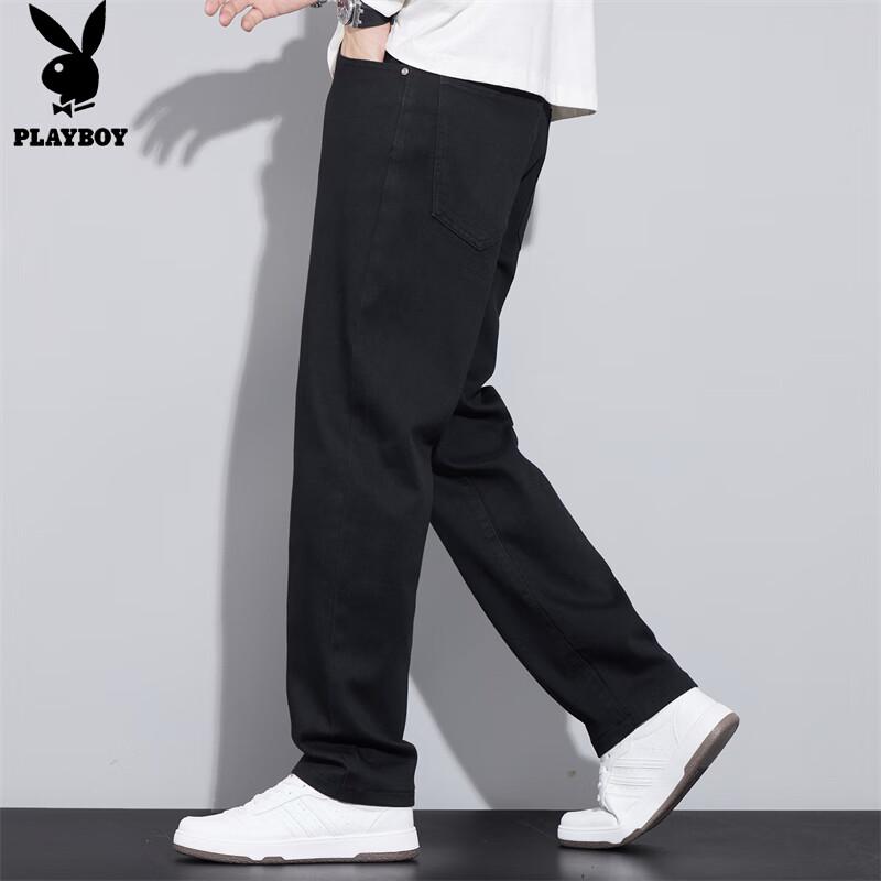 PLAYBOY Men's Autumn/Winter Loose Straight Denim Jeans