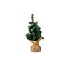 Green Linen Mini Christmas Tree Plastic Christmas Pine Tree Artificial Christmas Tree  Party Gifts