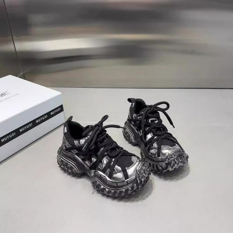 Женская вулканизированная обувь, дышащая обувь для папы, женские осенние новые ретро-кроссовки с толстой подошвой, увеличивающие рост, для женщин