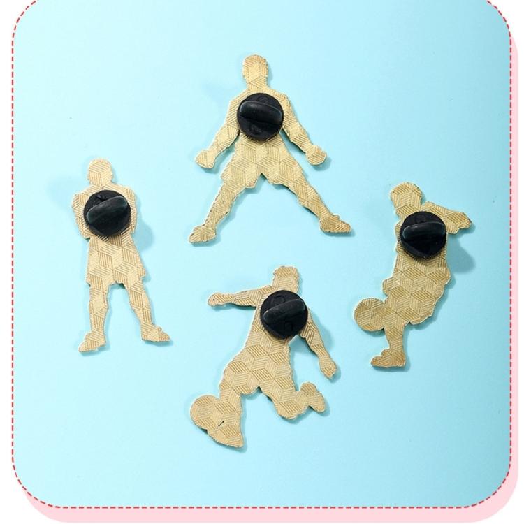 Trendy Sports Enthusiast Accessory Alloy Craft Soccer Brooch For Everyday Use
