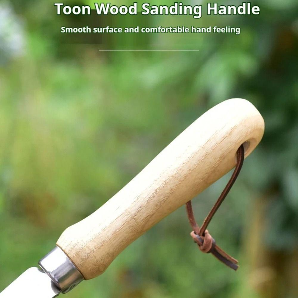 Stainless Steel Garden Shovel with Scale Anti Slip Handle Potting Soil Scoop  Garden Tools