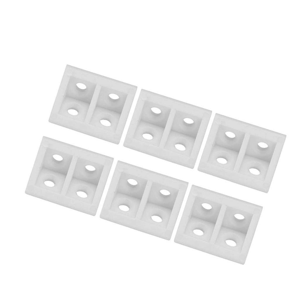 50pcs Plastic Right Angle Corner Gusset Brace Angle Brackets Code Furniture