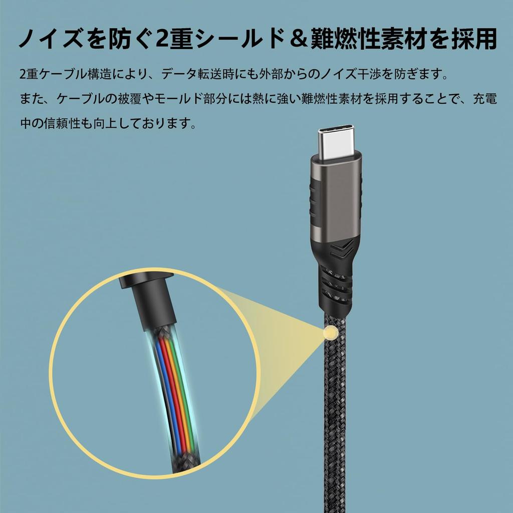 Кабель USB Type C для высокоскоростной передачи данных 10 Гбит/с, нейлоновый плетеный кабель Gen2, быстрая зарядка 60 Вт, зарядный кабель Type C, совместимый с контроллером Sony