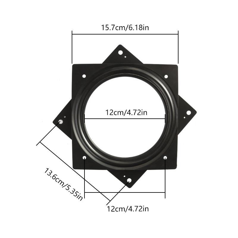 1 шт., мебельный подшипник, поворотный стол, металлические поворотные пластины, поворотное основание, 2/3/4/6 дюймов, подставка для дисплея