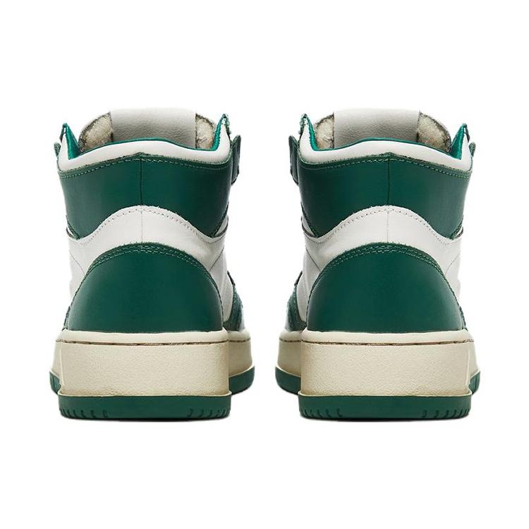 (WMNS) AUTRY Medalist Mid Leather Sneakers Two-Toned 'White Green' Women's AUMW-WB03