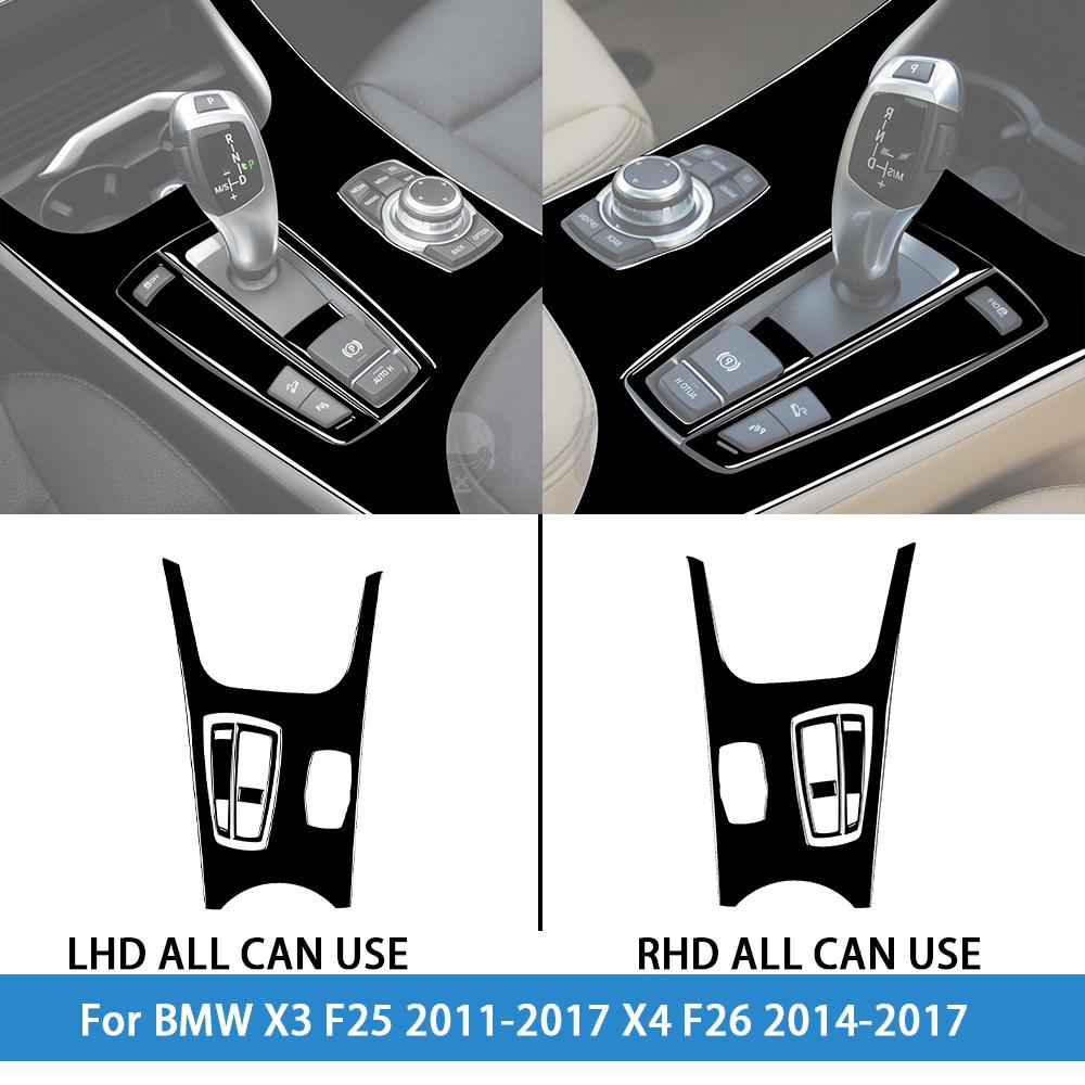 dsgur6 For BMW X3 F25 2011-2017 X4 F26 2014-2017Car Accessories Piano Black Interior Air Vent Taillight Console Trim Modified Sticker