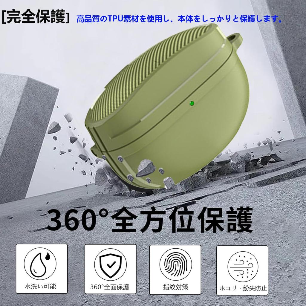 AIYYXX Case Sony Case Full Protection Shockproof Charging Compatible Front LED Lamp Prevents Scratches TPU Case with Carabiner Wf-1000xm5 Wf-1000xm5