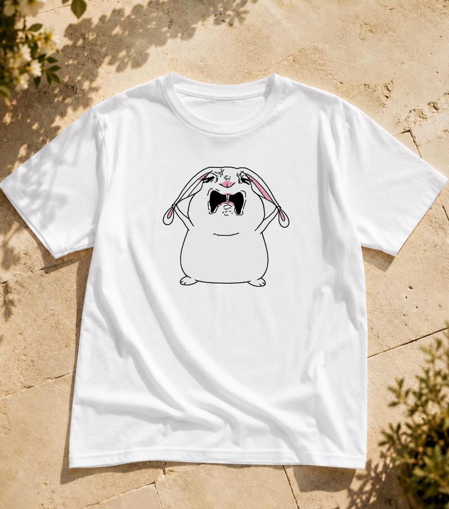 bunny hamster meme shirt, hamster meme shirt, cute hamster shirt, funny unisex shirt, funny hamster shirt, viral rodent peT-Shirt