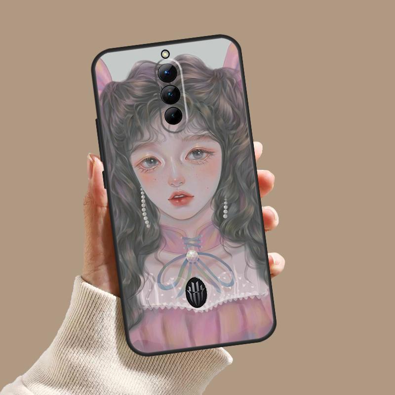 Милый и красивый чехол-раскраска для девочек для ZTE Nubia Red Magic 10 10S 9S 8S 8 9 11 Pro Plus 6 7 6S 7S Pro 5G 6R 10 Air