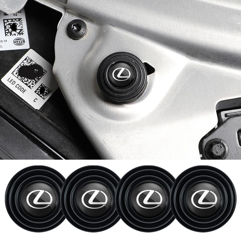 CSHE9 Car Door Shock Absorber Gasket Sticker Soundproof Protector Pads For Lexus FSPORT LBX NX RX 350h 450h ES UX 300e GS GX IS LS LX