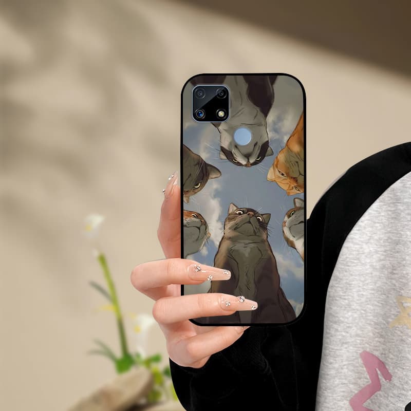 Silicone Phone Case For Realme C25s C25 Cover Painted Soft For Realme C25 C25S C21 C21Y C25Y Phone Case RealmeC25s C 25 s Funda