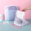 13 Grids Portable A4 File Folder Document Bag Large Capacity Transparent PP Vertical Organ Box Office Paper Storage Organizer