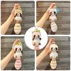 Fluffy Raccoon Plush Keychain Bag Decoration, Doll, 15*6.5cm
