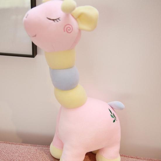 Милый красочный плюшевый жираф, мягкий пушистый полипропиленовый хлопок, плюшевая кукла, украшение для дома, детская комфортная игрушка, подарок на день рождения подруге