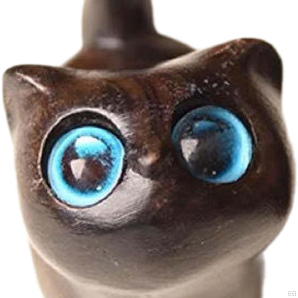 Статуя кошки, деревянная фигурка, произведение искусства, украшение, подарок, скульптура котенка, украшение для кабинета, новоселье