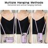 IPhone 16 Crossbody Zipper Wallet Ring Stand Phone Case for IPhone 16 15 Pro Max 14 Plus Leather with Card Holder Cover