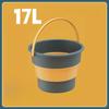Складное ведро, многофункциональное силиконовое ведро для мытья автомобиля, рыбалки, кемпинга, контейнер для воды, складное ведро