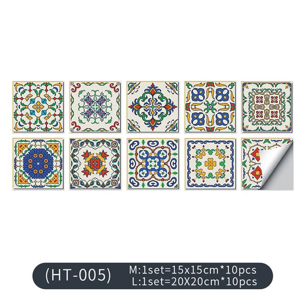 Mandala Tile Stickers Self-adhesive Wall Stickers Tile Paste Waterproof Oil-proof Wall Sticker Furniture Stickers Wallpaper