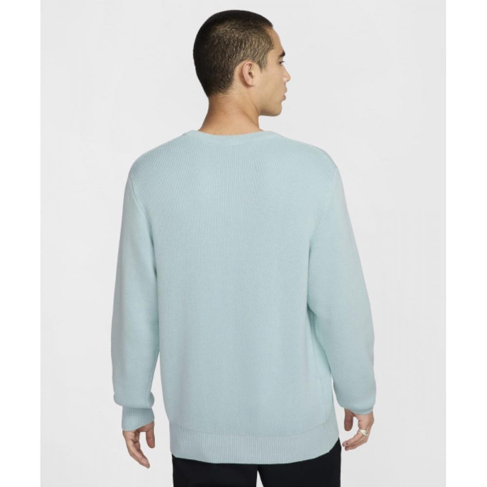 Nike Клубный свитер с круглым вырезом M Glacier Blue White Fq2913 474