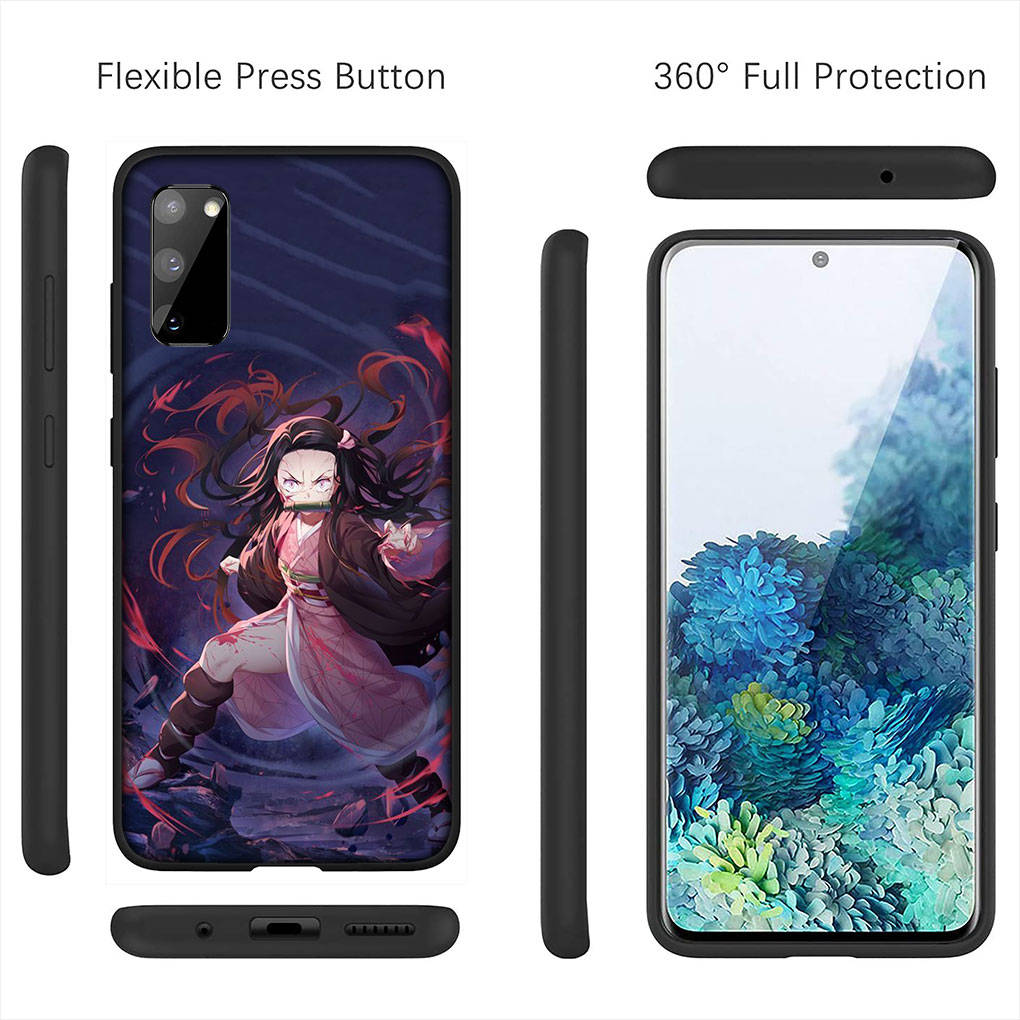 For iPhone 16 15 Xiaomi Redmi Note 14 13 12 11 Pro Max 16e Samsung Galaxy S25 S24 S23 Moto OPPO Huawei Kamado Tanjirou Demon Slayer Nezuko Phone Case