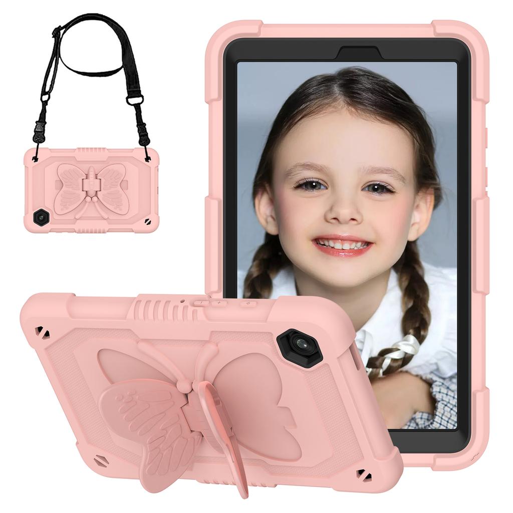 Colourful Case For Samsung Galaxy Tab A9 2023 SM-X110 SM-X115 SM-X117 8.7 inch Butterfly Cover Shockproof Kids Funda PC+Silicone