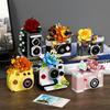 SLR Camera Mirror Flower Model Building Block Set - Creative Trendy Ornament Educational Toy for Children Gift