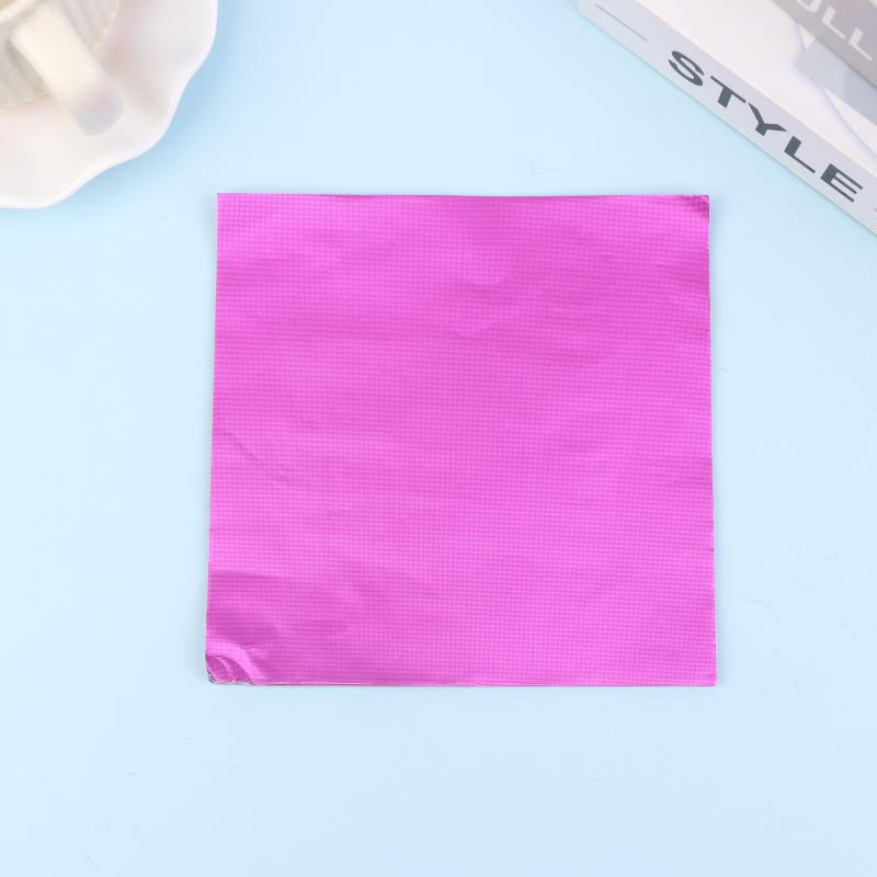 100 шт. 15X15 см Алюминиевая фольга Оберточная бумага Листы Фольга Бумага для упаковки конфет Шоколад Свадебная вечеринка Упаковка для конфет