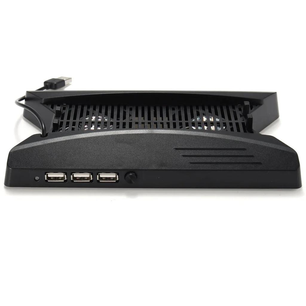 3 USB Hub 2.0 Dual Cooling Fan Station Вертикальная подставка для Play Station PS4 Slim/Pro