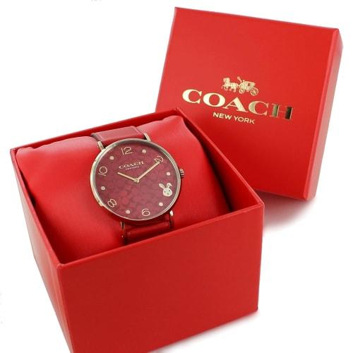 Coach PERRY Women's Zodiac Rabbit Watch with Red Leather Strap (14503977)