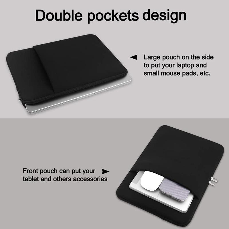 Laptop Sleeve Bag 13 14 15.6 Inch PC Cover For MacBook Air Pro Retina HP Dell Acer Notebook Computer Case
