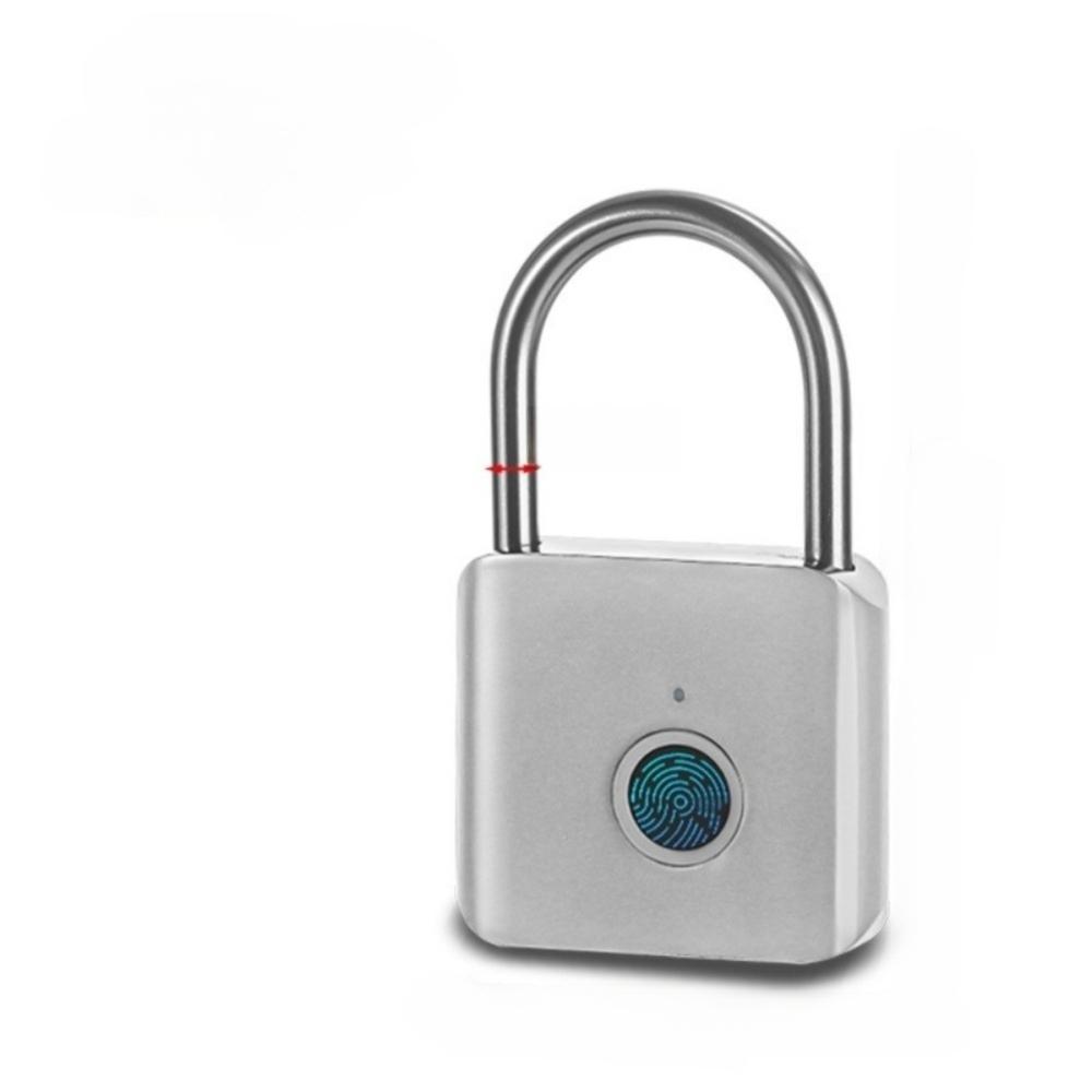Anti-Theft Smart Fingerprint Padlock USB Charging Portable Electronic Password Lock USB Rechargeable Waterproof