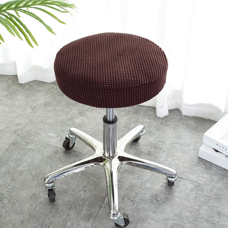 Круглый табурет, чехол для подушки, эластичные жаккардовые чехлы на сиденья, съемные нескользящие чехлы на стул для домашнего декора