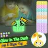 Glow In The Dark Push Bubble Sensory Luminous Stress Relief Toy