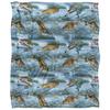 JQ Licensing 2 Silky Patterned Fishing Supersoft Blanket