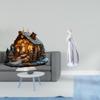 Сцена Рождества Скульптура Акриловая Украшение Настольная Фигурка Стол Девочка Статуя Современный Скандинавский с