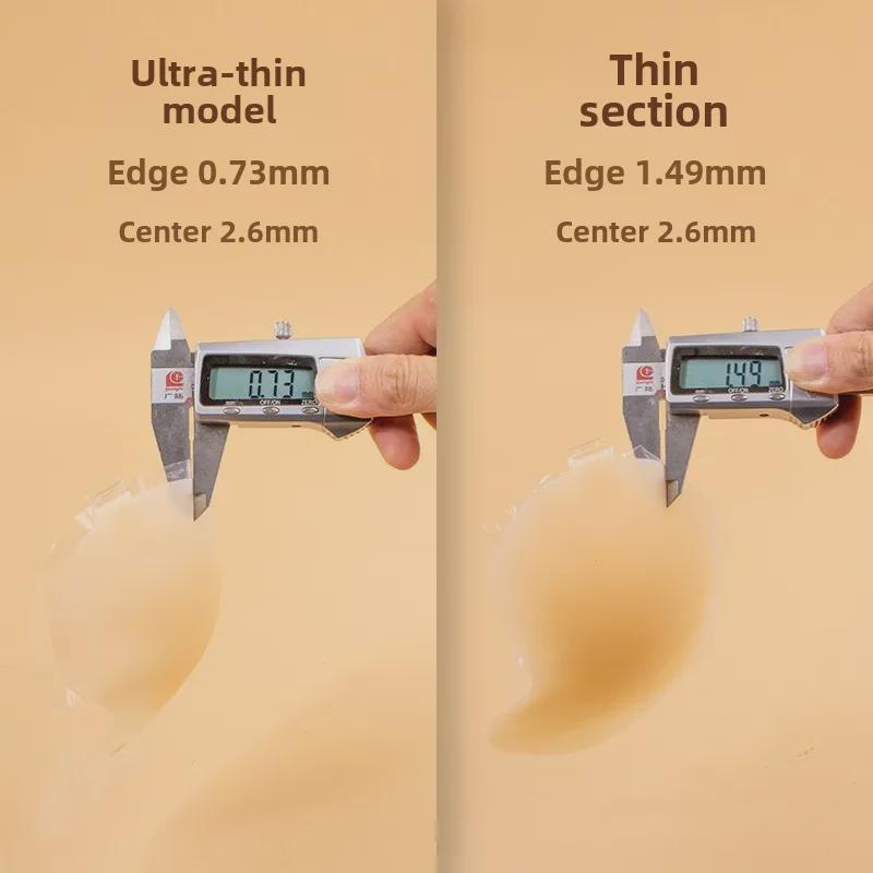 Summer Ultra-Thin Silicone Breast Stickers: Invisible, Lifted, Anti-Sagging Support for Women's Wedding Dresses and Sexy Wear.