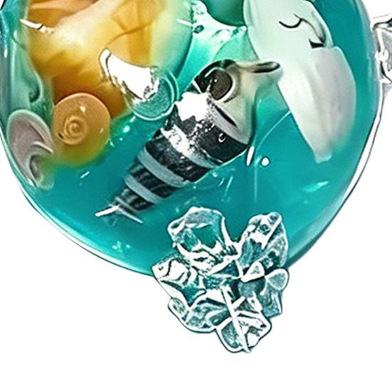 Ocean Seashells Stress Ball Anxiety Relief Clear Ball Squeeze Toy Home Office Workers Hand Relaxation Sensory Ball