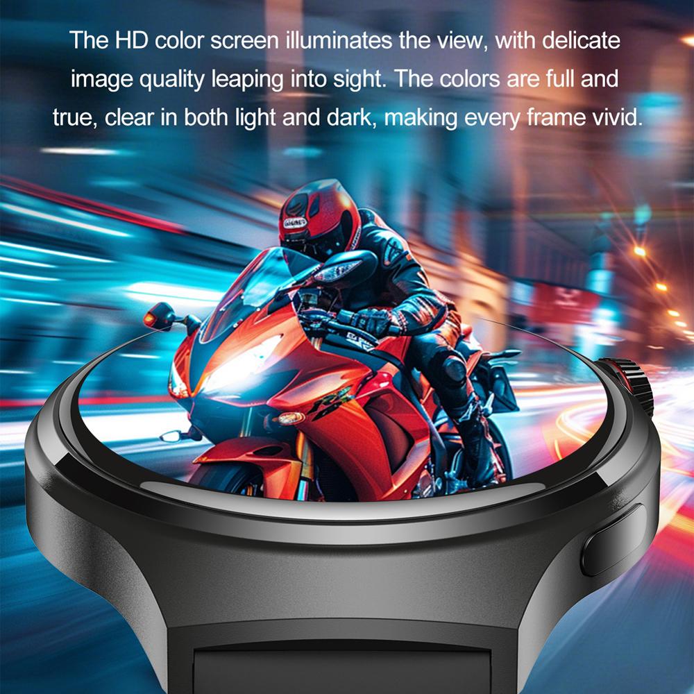 Новые смарт-часы Watch 4 PRO Мужские GPS-трекер 150+ спортивных режимов Водонепроницаемые часы 1,53-дюйма Пульсометр Bluetooth-звонок Смарт-часы