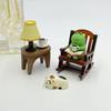 Cute Frog with Rocker Chair Healing Mini Home Office Decoration Desktop Decor Japanese Style Charming Gifts for Friends Wholesal