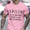 Autism Awareness Shirt for Men Women Clothing Rainbow Neurodiversity TShirt Black Tees Autism Acceptance T Shirt Gift Streetwear
