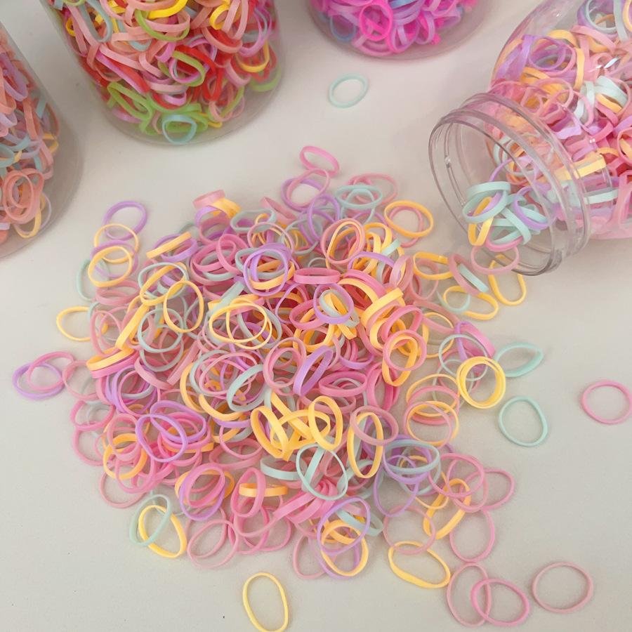 Одноразовая кожаная резинка для волос конфетного цвета, резинка для волос для детей, резинка для волос для девочек, эластичное украшение для волос