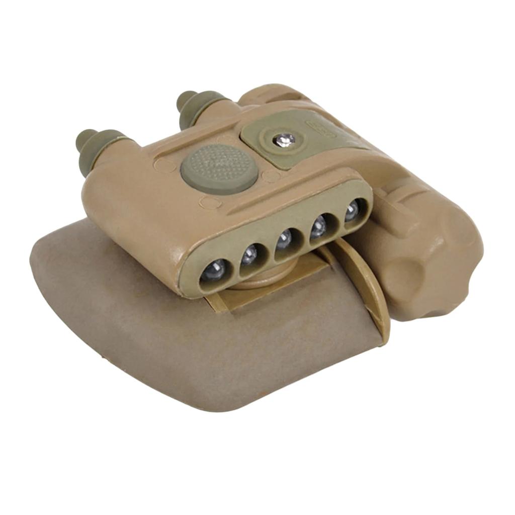 Светодиодный фонарь для охотничьей кепки, тактический фонарик для шлема, сигнальные фонари IFF, наружное освещение, белый, красный светодиодный светильник