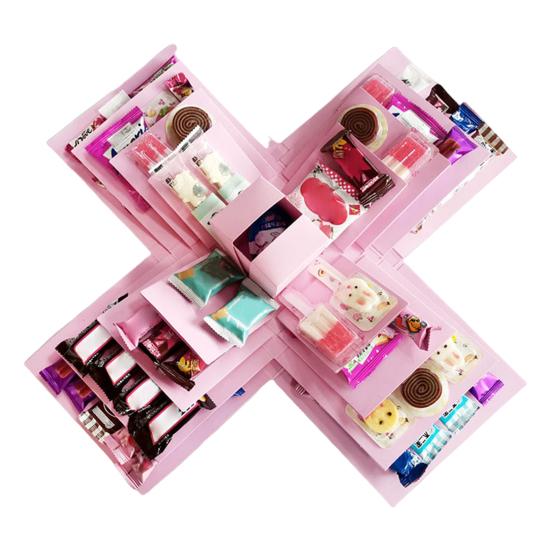 Подарочная коробка Yousheng Explosion, 5-слойная коробка для закусок, коробка для скрапбукинга своими руками на годовщину, день рождения, день святого валентина, свадьбу, подарок